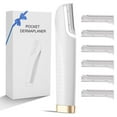 thumbnail image 1 of Sonic Dermaplane Razor for Women Face, Dead Skin Removal Razor, Rechargeable Dermaplane Tool with 6 Refill Blades, 3-Speed, Facial Hair & Peach Fuzz Remover for Women Hair Removal Exfoliation, 1 of 11