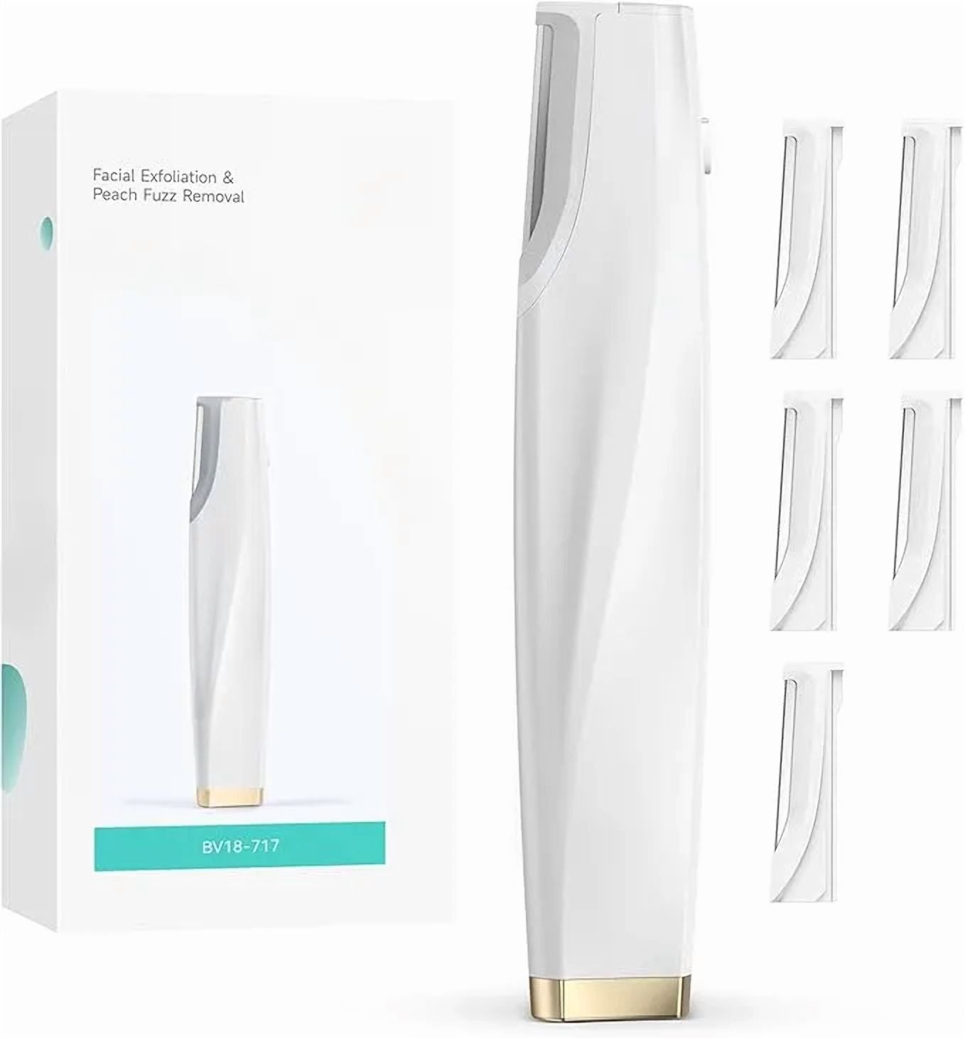 Sonic Dermaplaning Tool for Face - Rechargeable Dermaplane Razor with 6 ...