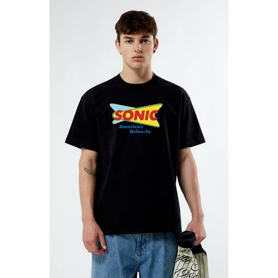 Sonic Drive-In Fast food Logo Unisex Size S-5XL T- SHIRT, for men & women, up to size 5XL.