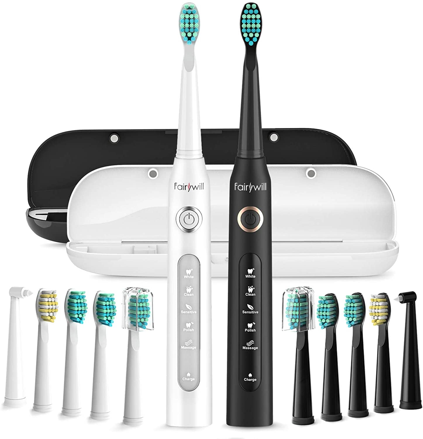 crgrtght Electric Toothbrush, Electric Toothbrush with 8 Brush Heads,with  Toothbrush Box, 5 Cleaning Modes,Deals, Water Proofing Ipx7 Water Proofing