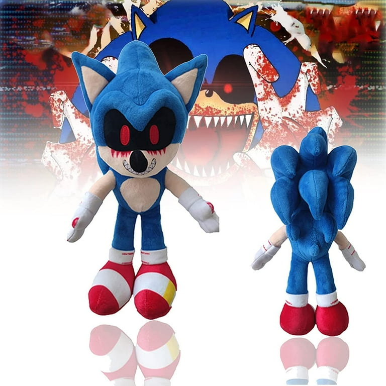 Sonic Exe Plush, New Evil Sonic Plush Doll Ideal Collection for Cartoon  Sonic Fans (1pcs 37cm/14.6 ) 