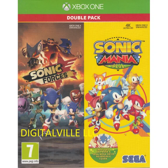 Sonic Forces and Mania Plus Double Pack Xbox One Brand New Factory Sealed