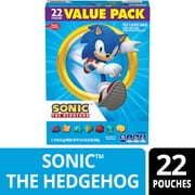 Sonic Fruit Flavored Snacks, Fat Free and Gluten Free, Value Pack, 17.6 oz, 22 Pouches