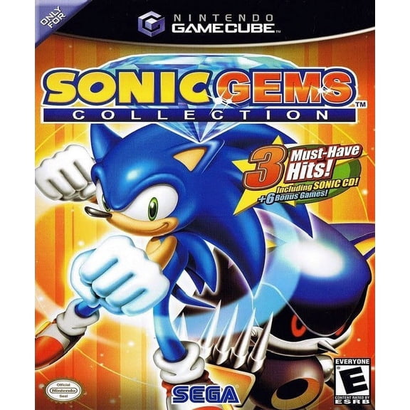 Restored Sonic Gems Collection Video Game by Sega of America, Inc. for Nintendo GameCube, 1 Player, Action & Adventure
