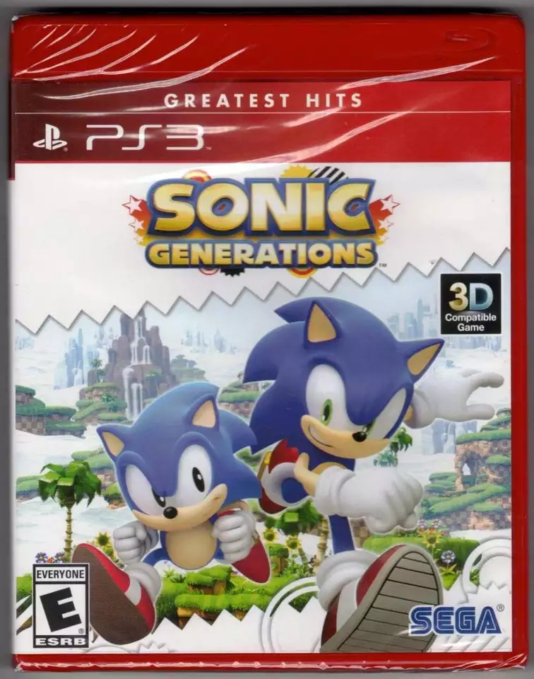 Sonic Generations (Greatest Hits) PS3 (Brand New Factory Sealed US Version) Play