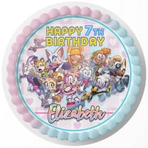7.5 Inch Edible Sonic Cake Toppers â€“ Themed Birthday Party