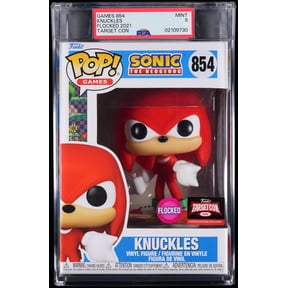 Sonic the Hedgehog, PSA Graded 9 MINT, Knuckles Collectible Vinyl Figure #854, Fully Encapsulated Bundle with Compatible Funko Pop! PSA Hard Protector Case