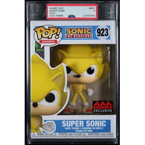 Sonic the Hedgehog, PSA Graded 9 MINT, Super Sonic Collectible Vinyl Figure #923, Fully Encapsulated Bundle with Compatible Funko Pop! PSA Hard Protector Case
