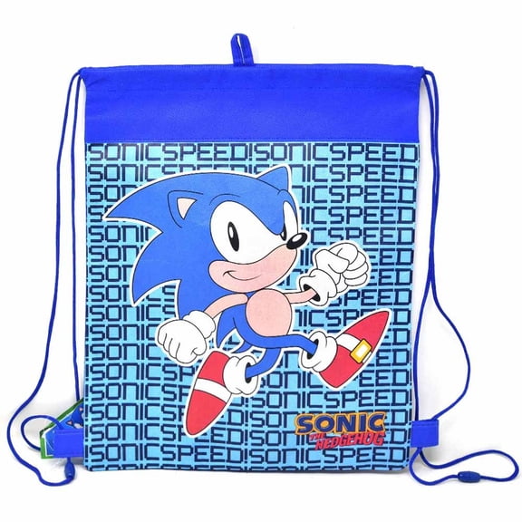 Sonic the Hedgehog Travel Art Set for Kids - Bundle with Sonic Drawstring Bag, Coloring Book, and More | Sonic the Hedgehog Party Favors for Boys, Girls