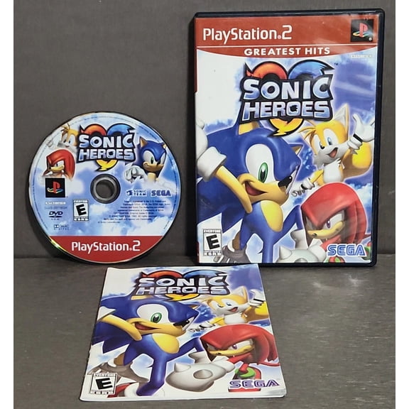 Pre-Owned Sonic Heroes, by SEGA, Physical/PlayStation 2, Action & Adventure, Parental Controls, Video Game
