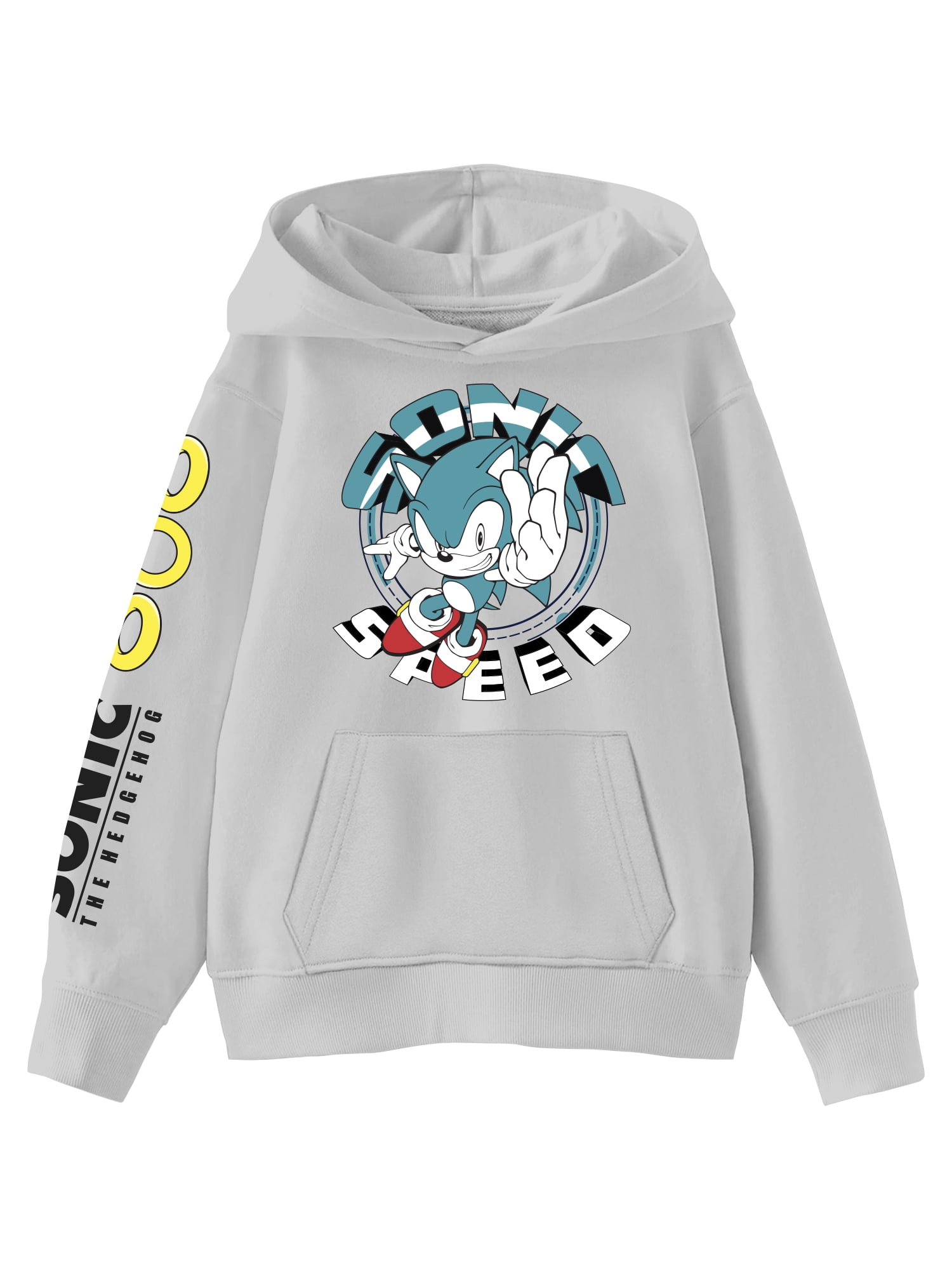 Sonic Jog Boys Apparel, Graphic Long Sleeve Hoodie, Sizes 4-18 (Little ...