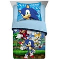thumbnail image 1 of Sonic Kids 2-Piece Twin/Full Comforter Set, Reversible, Microfiber, 1 of 11