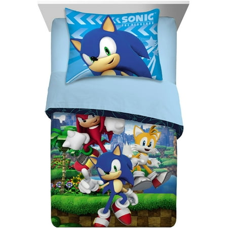 Sonic Kids 2-Piece Twin/Full Comforter Set, Reversible, Microfiber