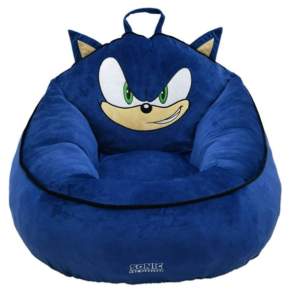 Sonic Kids' Compressed Foam Bean Bag Chair, Blue