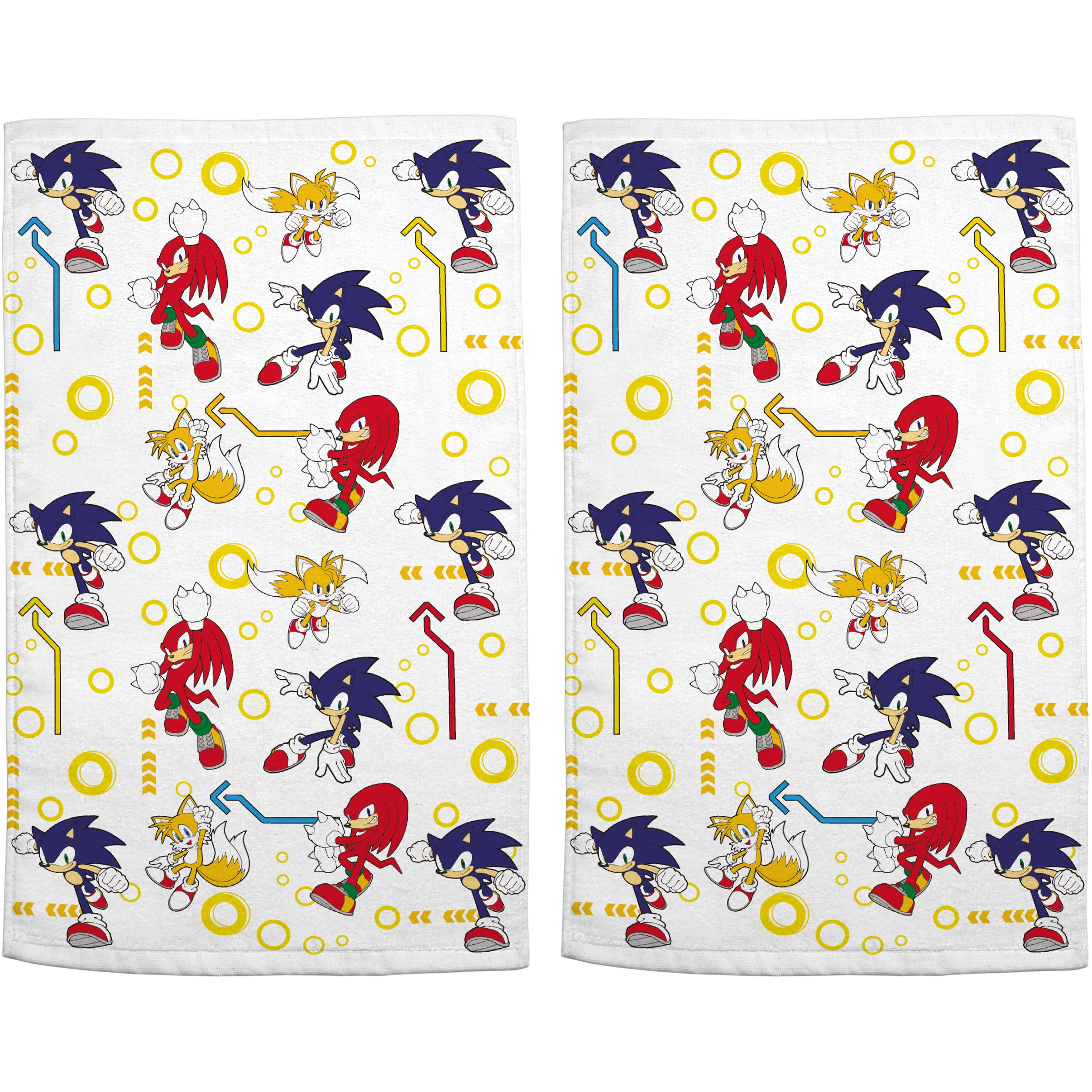 Sonic the Hedgehog Hand Towel Set, 2-Pack, Cotton