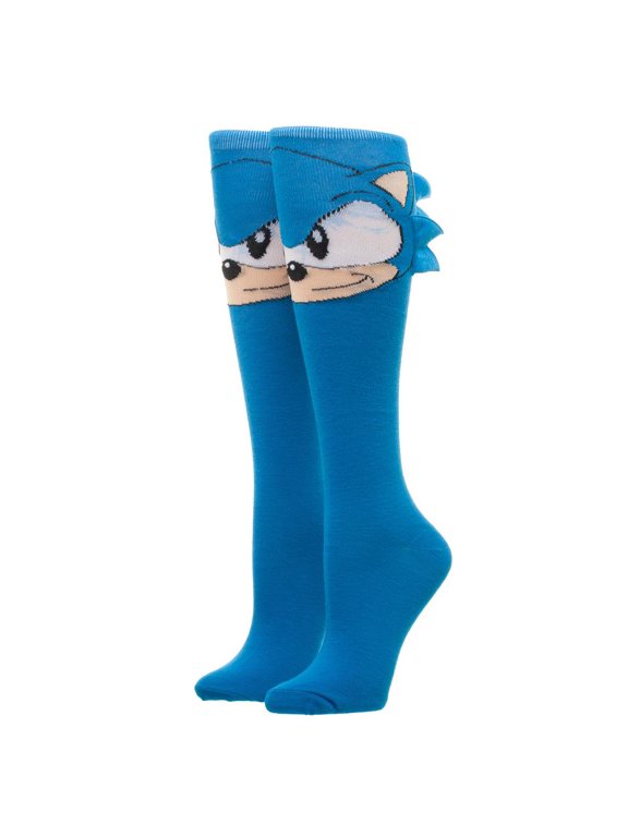 Sonic Knee High Socks Sonic the Hedgehog Socks Sonic Accessories - Sonic the Hedgehog Apparel Sonic Socks
