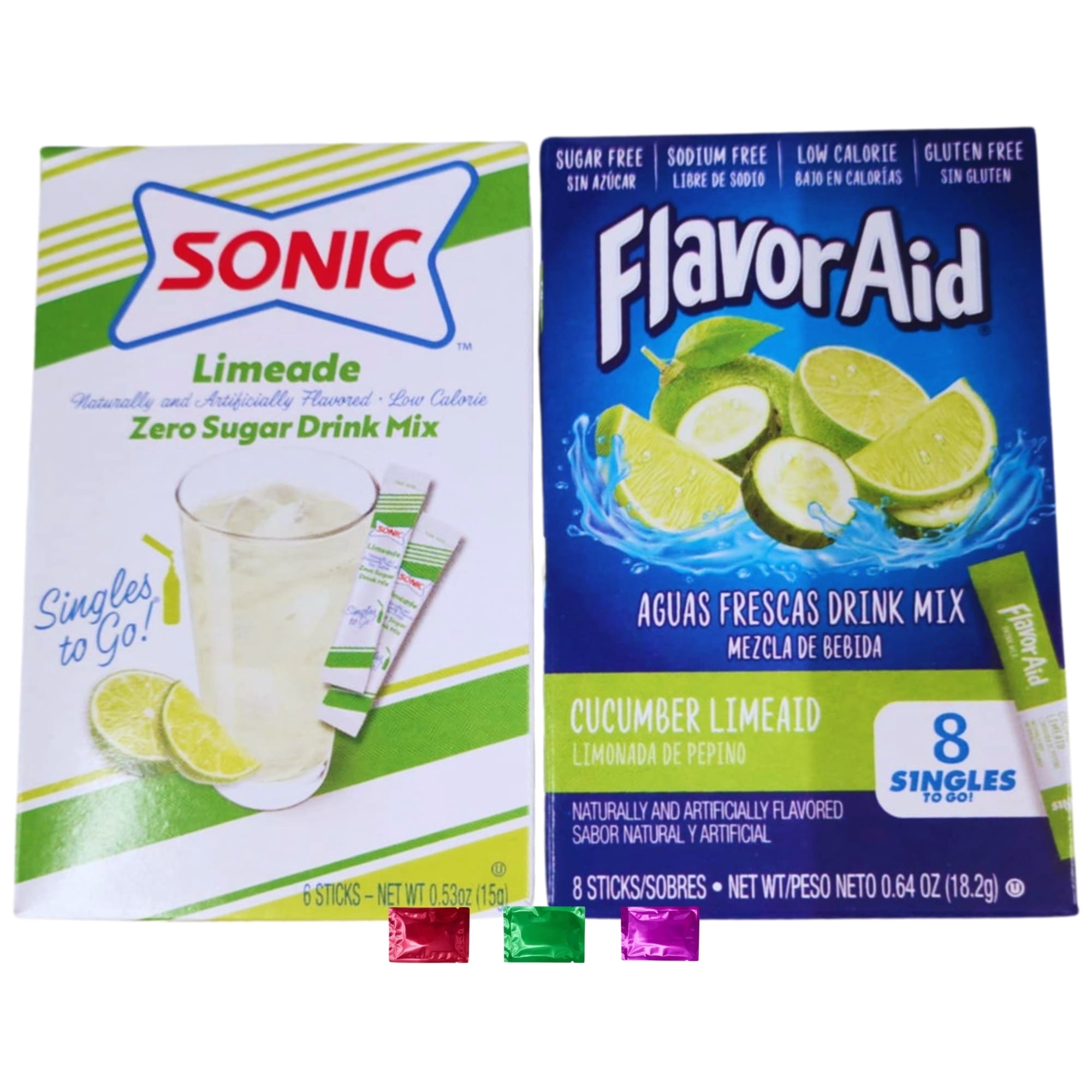 Sonic Limeade Zero Sugar Drink Mix & Flavor Aid Aguas Frescas