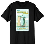 BIOWORLD Sonic Mania Game Green Hill Poster Men's Black Graphic Tee-Medium