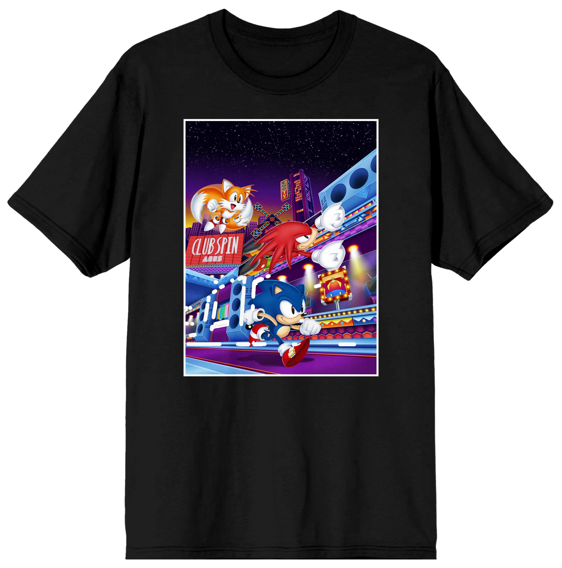 Sonic Mania Game Tails, Sonic, Knuckles the Echidna Men's Black