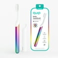 thumbnail image 1 of quip Sonic Battery Electric Toothbrush, Soft Bristles, with Travel Cover and AAA Battery, 1 Count, Rainbow Metal, 1 of 10