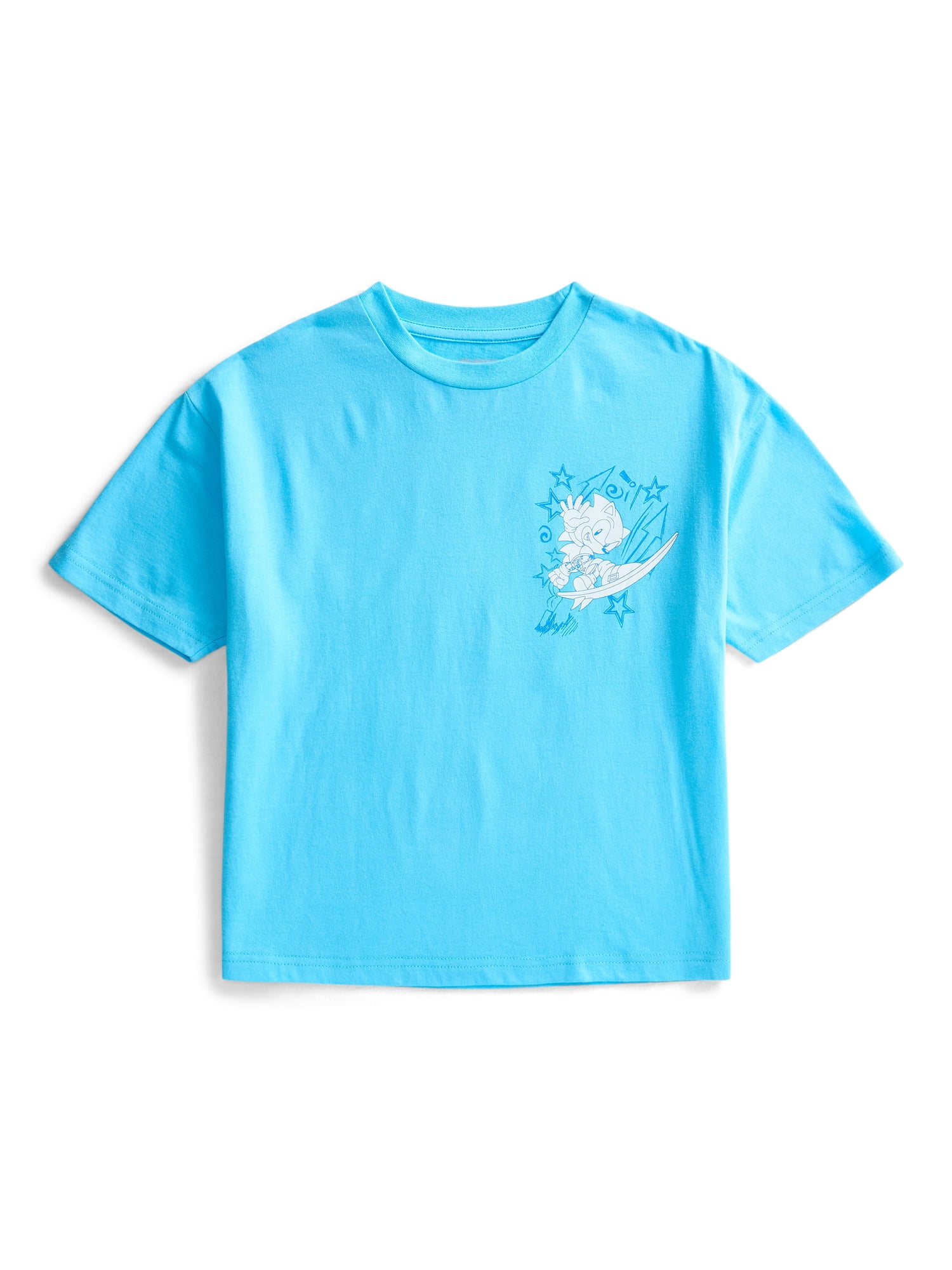 Sonic the Hedgehog Boys Cotton Neon Graphic Tee with Short Sleeves, Sizes XS-2XL