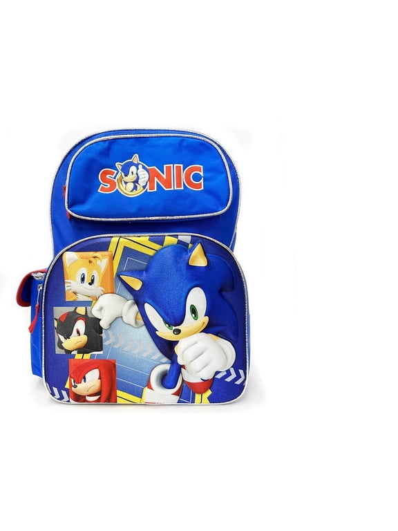 Sonic New 3D Molded 16" Large Backpack