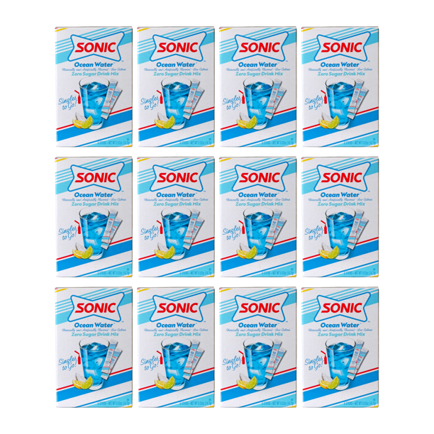 Sonic Ocean Water Zero Sugar Drink Mix (6 ct., 12pack)
