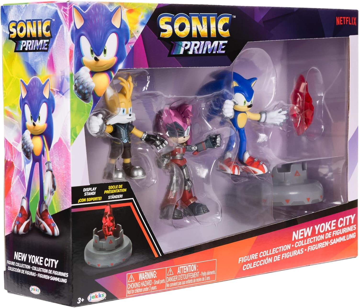 Sonic Prime 2.5 4pk Figures In Window Box- Wave 1 