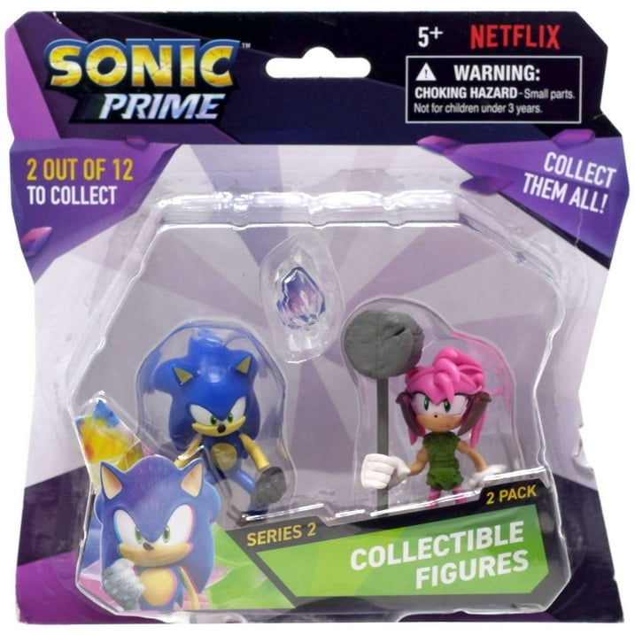 Sonic The Hedgehog Series 2 Collectible Figures Sonic & Amy Rose Mini  Figure 2-Pack
