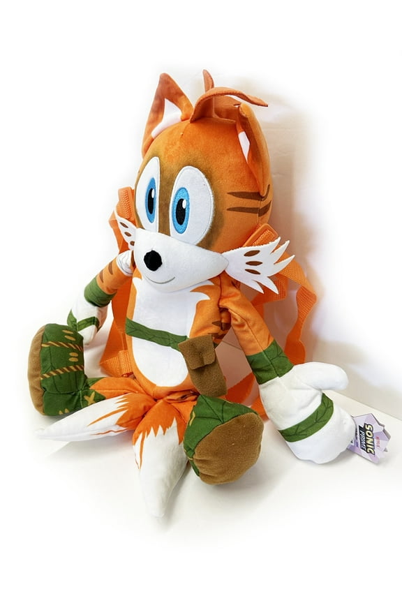 Sonic Prime Tails Jungle 17" Plush Backpack