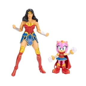 Sonic X DC Multipack Action Figures - 2.5 inch Amy & 5 inch Wonder Woman