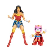 Sonic X DC Multipack Action Figures - 2.5 inch Amy & 5 inch Wonder Woman