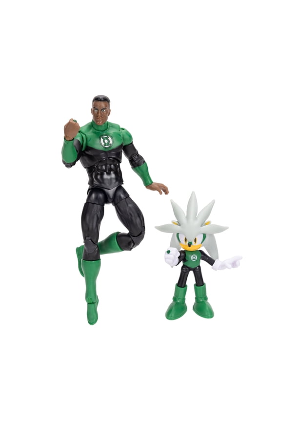 X DC Action Figure Multipack - 2.5 inch Silver & 5 inch Green Lantern