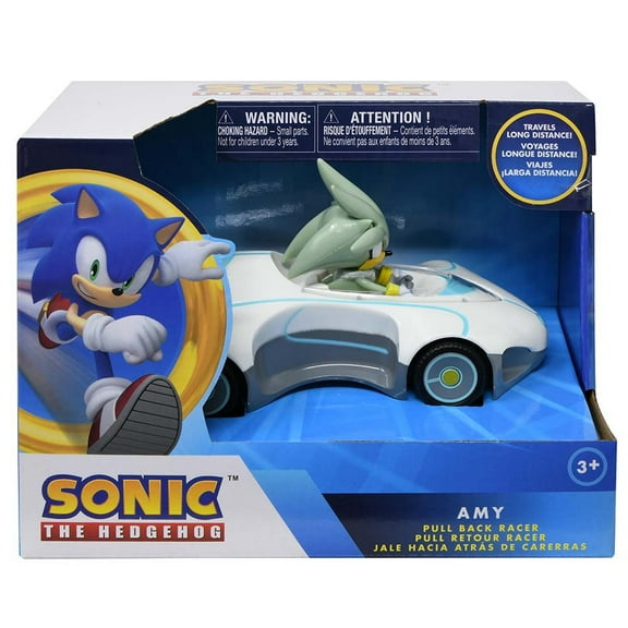 Sonic Pull Back Racer Silver