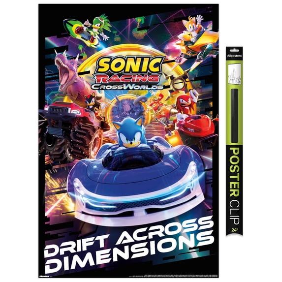 Sonic Racing: Crossworlds (2025) - Key Art Wall Poster, 22.375" x 34"