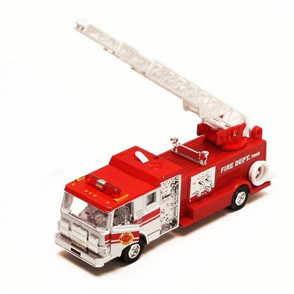 Sonic Rescue Fire Engine w/IC Sound & Light, White - Showcasts 7000IC - 7" Scale Diecast Model Car
