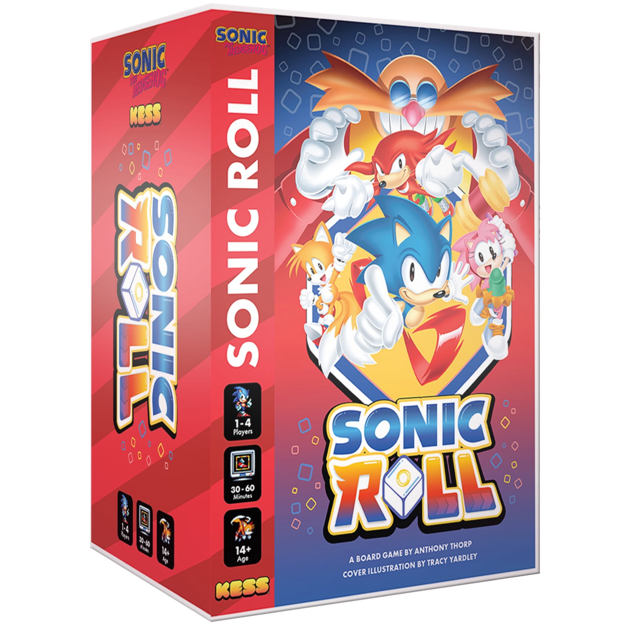 KESS: Sonic Roll - Board Game, Roll Through 4 Classic Zones, Thrilling Tabletop Adventure, Fight Bosses & Save The World, Co-Op, Ages 14+, 1-4 Player