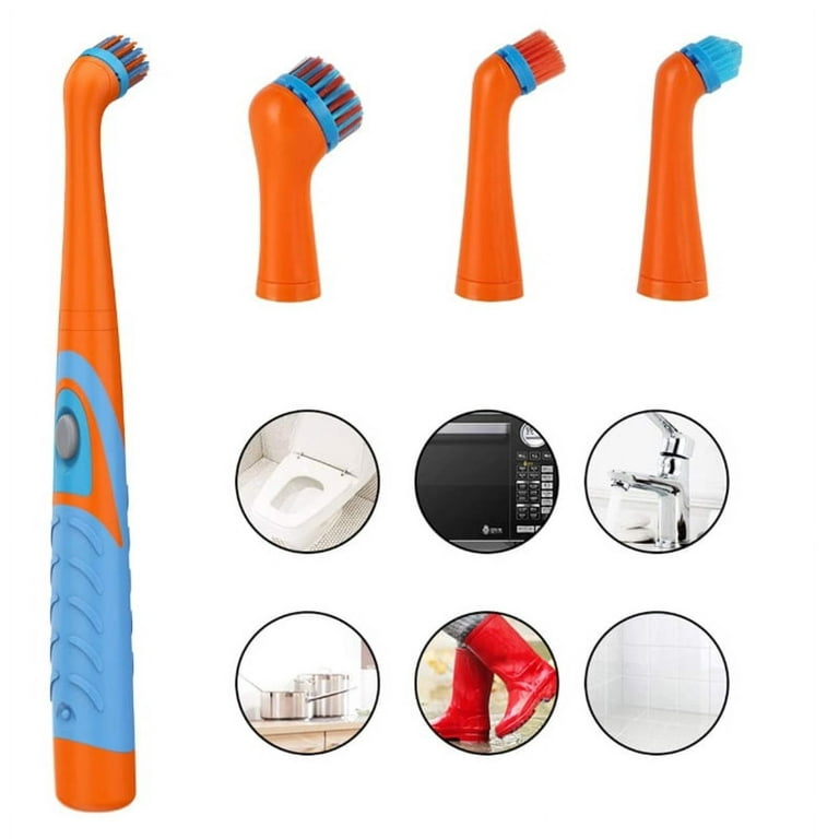 Sonic Scrubber Oscillating Cleaning Tool for Kitchen and Bathroom, Orange, Size: 18