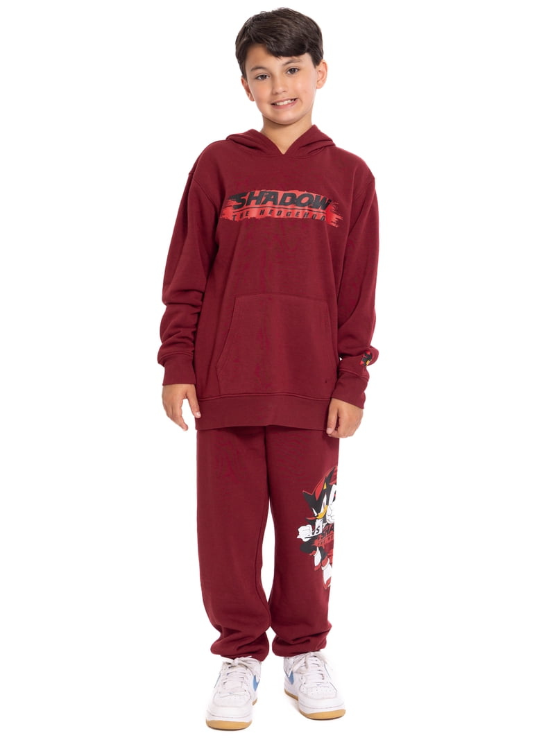 Sonic Shadow Boy's Graphic Hoodie with Matching Jogger Pant, 2