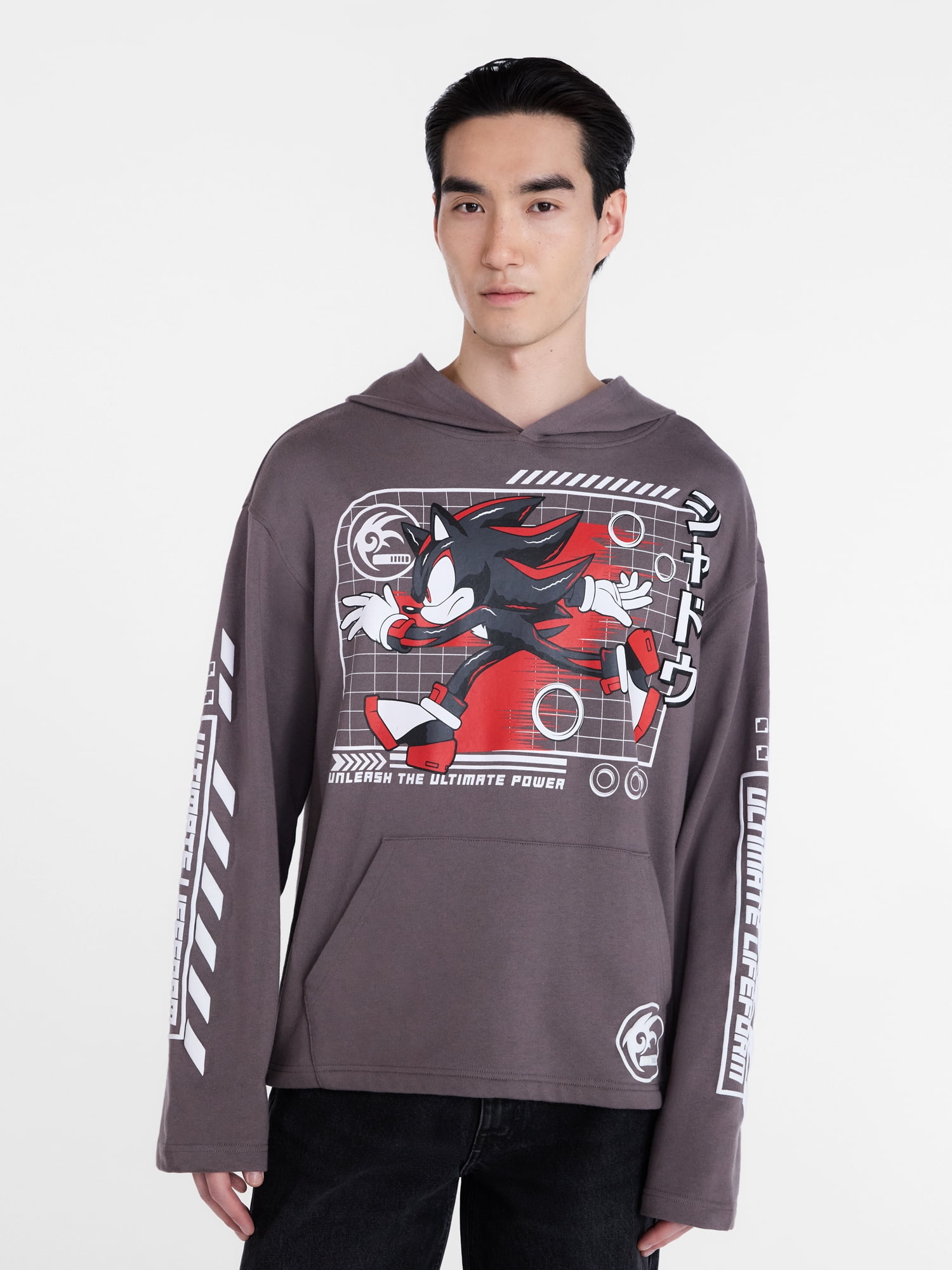 Sonic the Hedgehog Men's and Big Men's Shadow Graphic Hoodie, Sizes XS-5XL