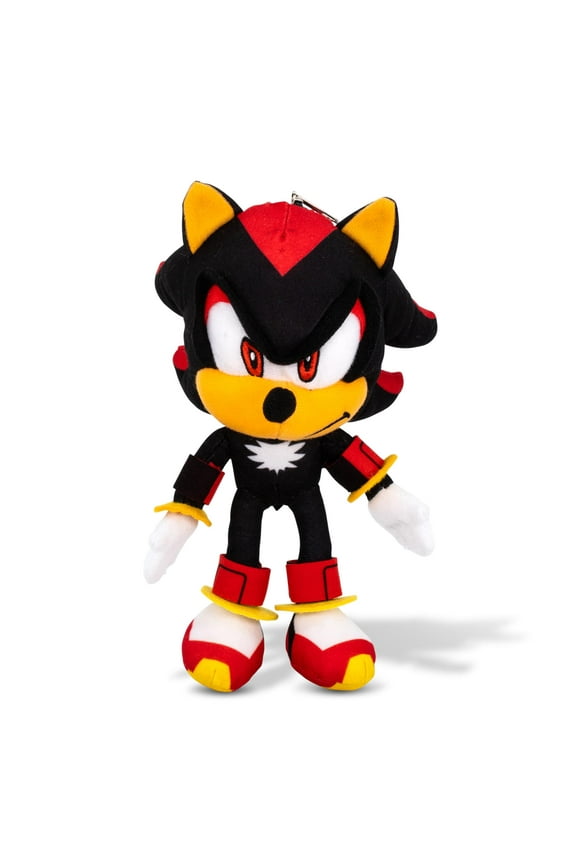 Sonic Shadow Plush Clip 8 inch Soft Toy Character Bag Keychain Accessory