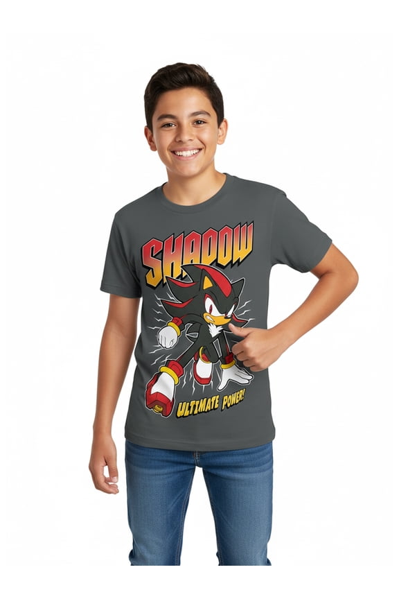 , Boys' & Big Boys' Shadow Graphic Tee with Short Sleeves, Sizes 4-18