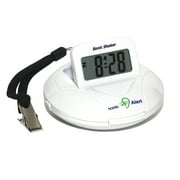 Sonic Shaker SBP100 Portable Loud Vibrating Alarm Clock - White