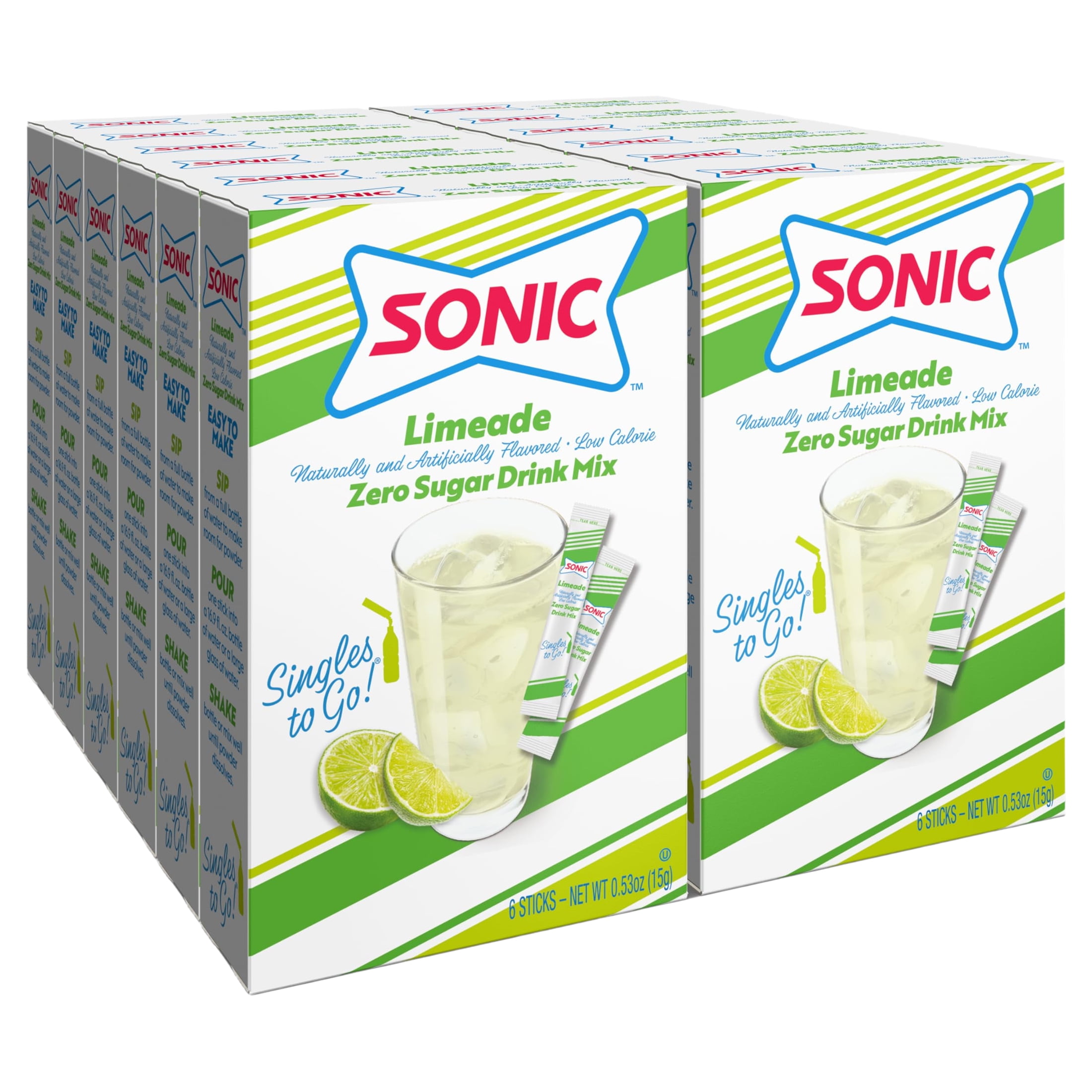 Sonic Singles To Go Powdered Drink Mix (Limeade) - Walmart.com