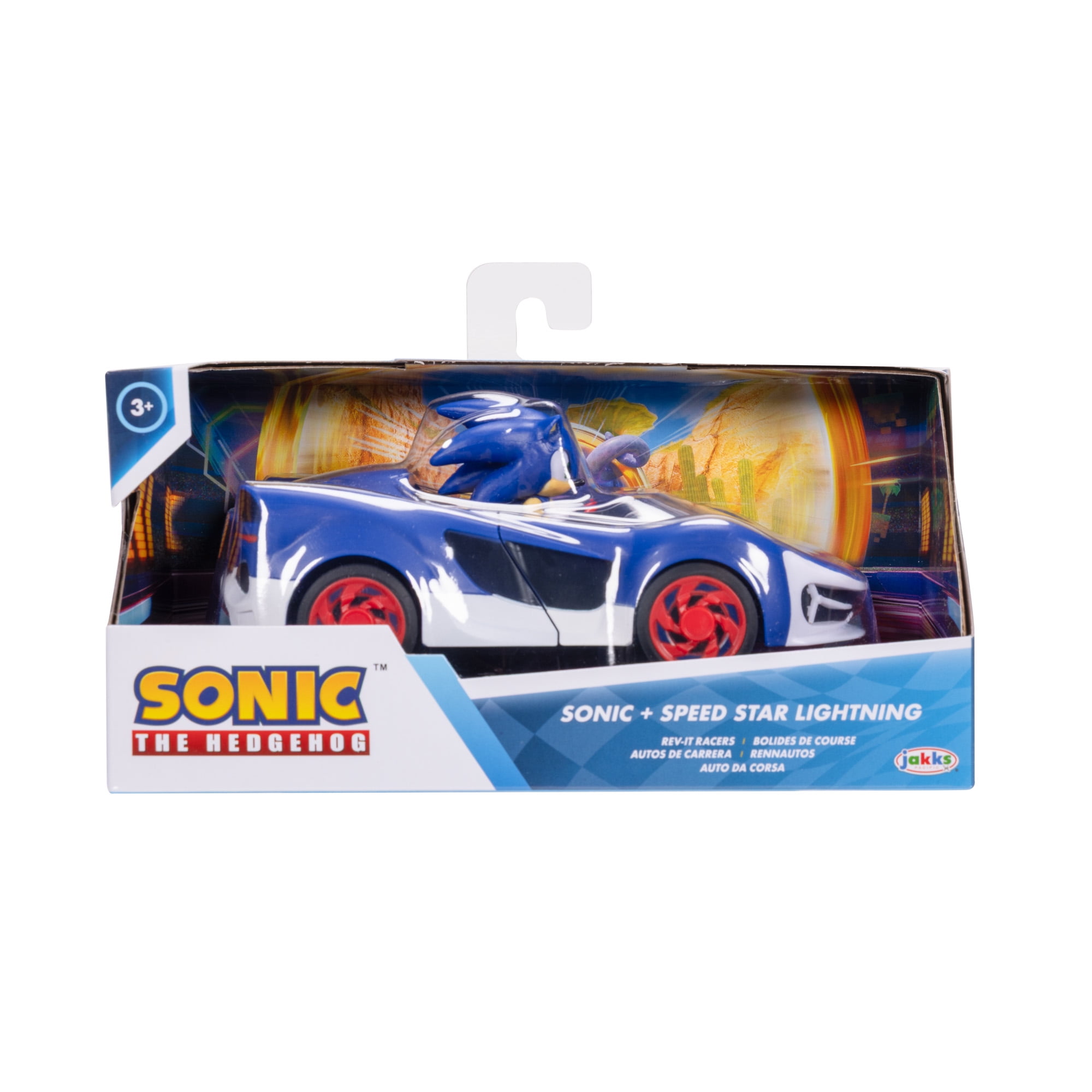 Sonic Speed Star Lightning Rev-it Racer Toy Car for Child Ages 3+