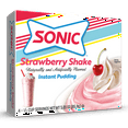 thumbnail image 1 of Sonic Strawberry Shake Instant Pudding Mix, 4 Servings, 3.03 oz Cardboard Box, 1 of 8