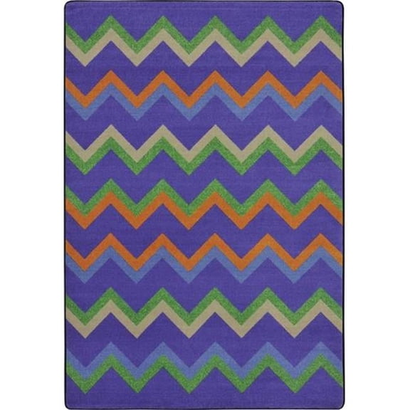 Sonic Teen Area Rugs - 5 ft. 4 in. x 7 ft. 8 in. - Violet