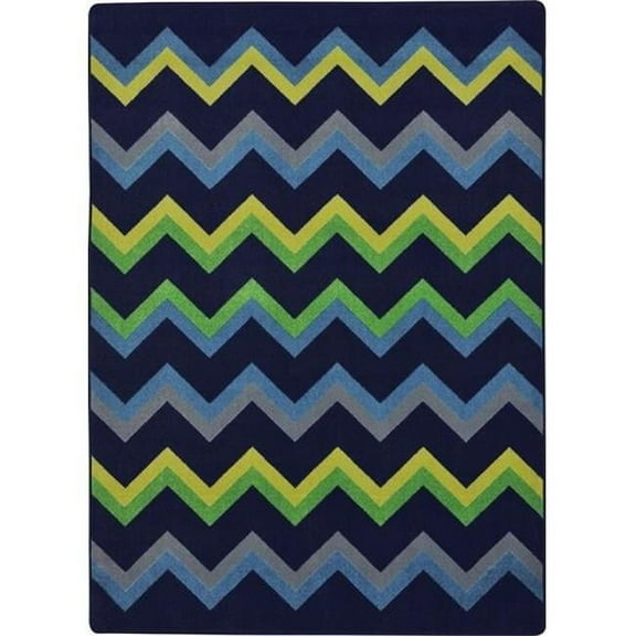 Sonic Teen Area Rugs - 7 ft. 8 in. x 10 ft. 9 in. - Navy