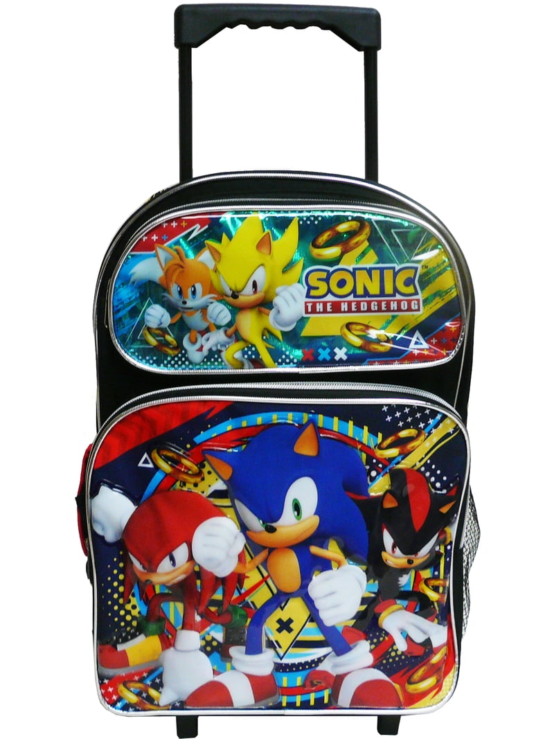Ruz Sonic the Hedgehog Rolling School Backpack - Walmart.com display picture 2