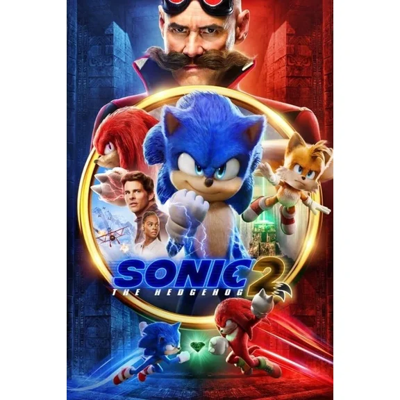 Sonic The Hedgehog 2 (2022) Poster Poster Unframed, Wall Art, Home Decor, Vintage Art Print, Haging Poster, Cute Birthday Gift